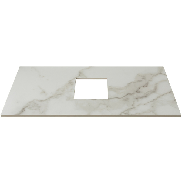 столешница под раковину aquanet nova lite 75 ab01 257610 белый мрамор