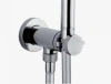 гигиенический душ со смесителем bossini paloma flat mixer set e37011b.030 цвет хром