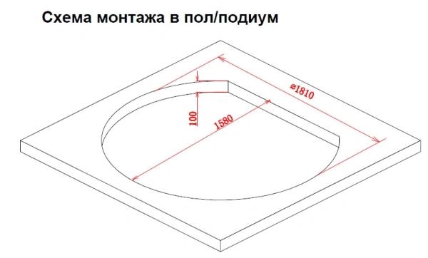 акриловая ванна gemy g9053 b гидромассажная, 185х162 см, цвет белый