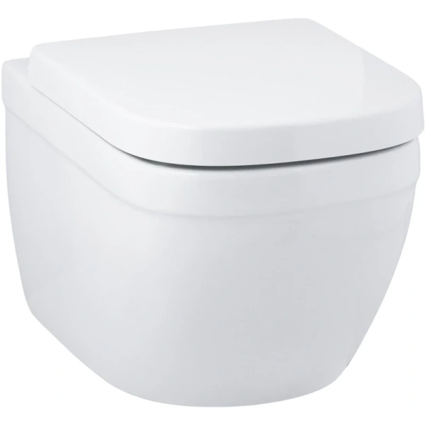 унитаз подвесной grohe euro ceramic 3932800h безободковый, альпийский белый