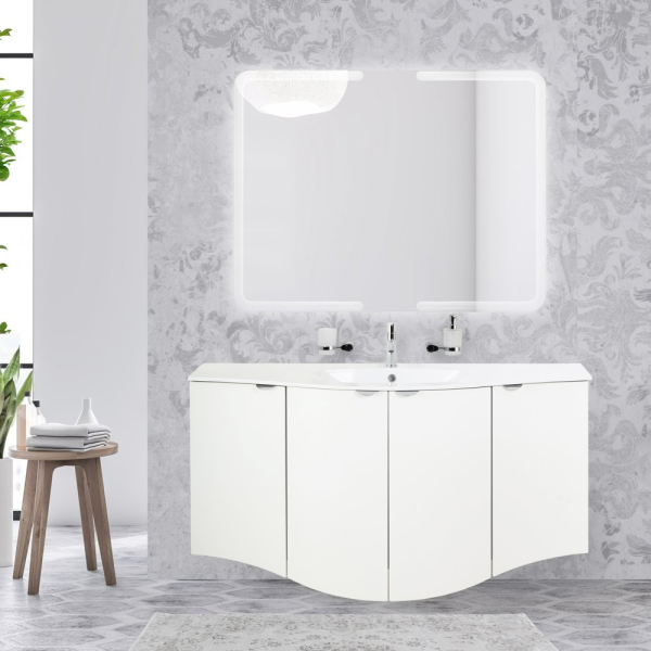 шкаф подвесной 34х70 cezares rialto 55173, правосторонний, цвет bianco opaco