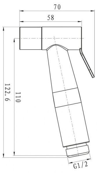 гигиенический душ belbagno "сатин" bb-bfs1-in