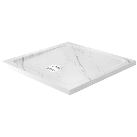 Душевой поддон из искусственного камня WasserKRAFT Rhin 90×90 44T03 белый матовый