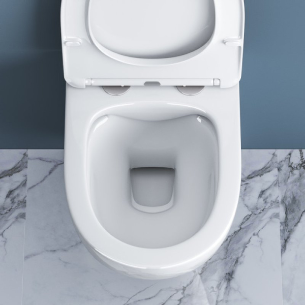 унитаз подвесной безободковый belbagno amanda bb051chr, без сиденья, цвет белый