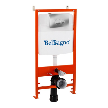 комплект инсталляции belbagno bb026/bb041cr с клавишей смыва цвет хром.