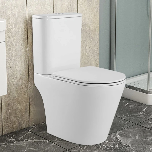 унитаз компакт azario berton az-6093 напольный, безободковый, слив "торнадо", с бачком и сиденьем микролифт, 61.5х38.5х80.5 см, белый