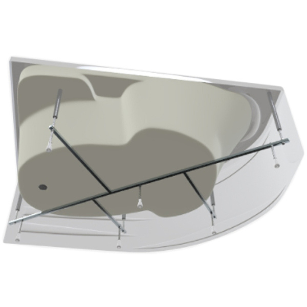 каркас для ванны 1marka diana 150х90 r/l у99275 черный