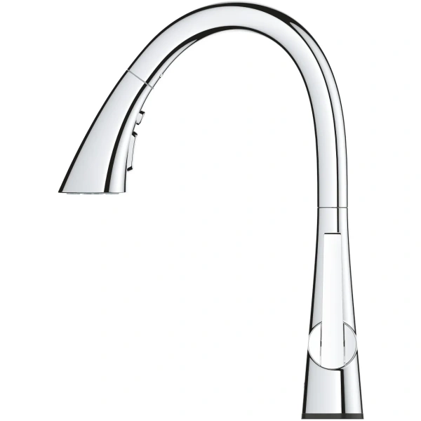 смеситель для кухни grohe ladylux touch 30205002 сенсорный, с выдвижным изливом, хром