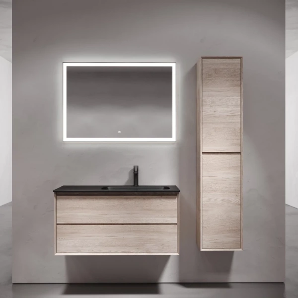 тумба под раковину sancos marmi 2.0 100 r mr2.0100reg подвесная дуб галифакс натуральный