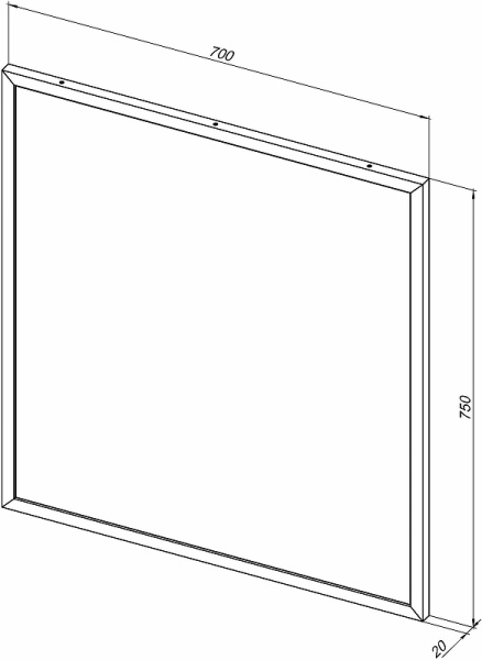 зеркало allen brau priority 70 1.31014.bb с подсветкой черный браш