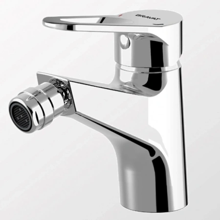 смеситель bravat eco-d f393158c для биде, без донного клапана, хром