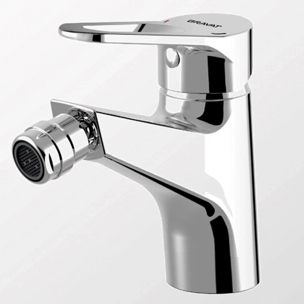 смеситель bravat eco-d f393158c для биде, без донного клапана, хром