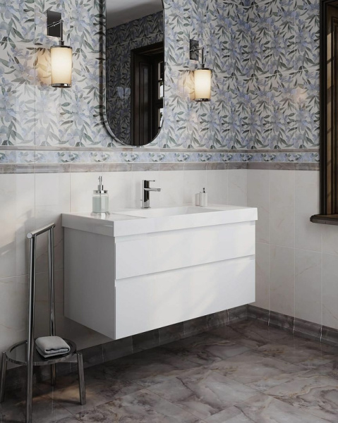 Керамическая плитка Kerama Marazzi Стеллине серый 7207 настенная 20х50 см Керамическая плитка Kerama Marazzi Стеллине серый 7207 настенная 20х50 см