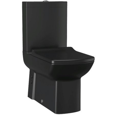Унитаз компакт Creavit Lara LR360-11SM00E-0000 черный матовый без бачка и сиденья