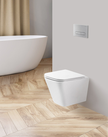 унитаз подвесной безободковый belbagno ardente r bb520chr/bb2322sc с сиденьем микролифт, цвет белый