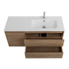раковина belbagno bb1200etl-r 121 см, полувстраиваемая, цвет белая
