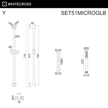 душевой гарнитур whitecross set51microglb цвет золото брашированное душевой гарнитур whitecross set51microglb цвет золото брашированное