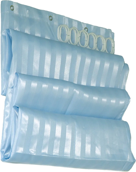 Штора для ванны Haiba HB74004 цвет голубая