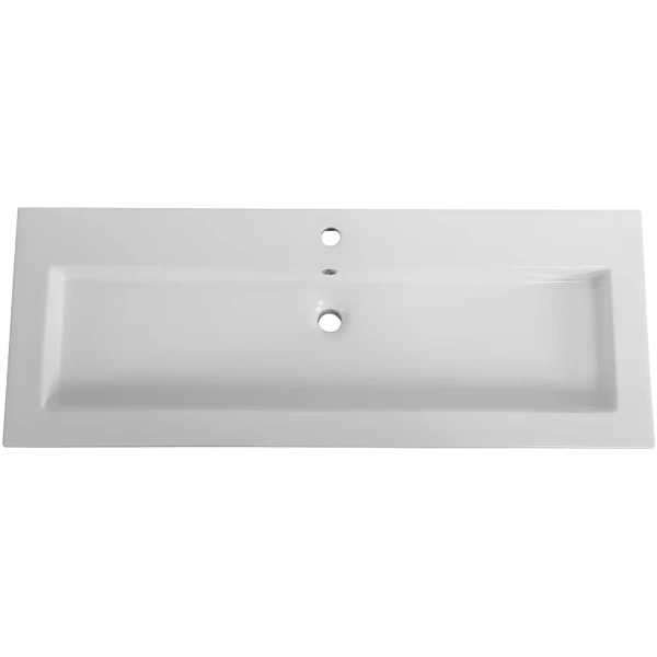 раковина cezares czr-8070-120 121x46 см, накладная, белый