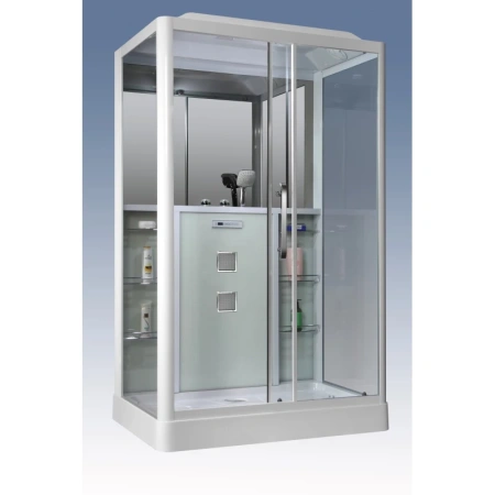 душевая кабина grossman gr-127 120x90 профиль белый стекло прозрачное