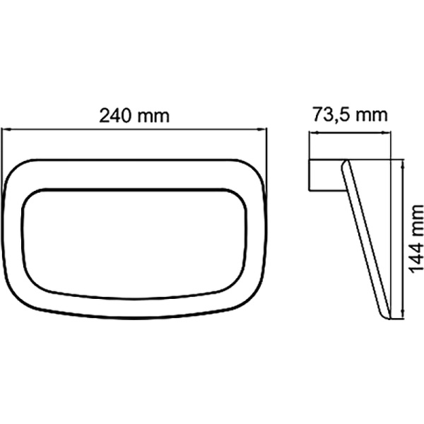 Полотенцедержатель WasserKRAFT Wiese K-8960 цвет оружейная сталь