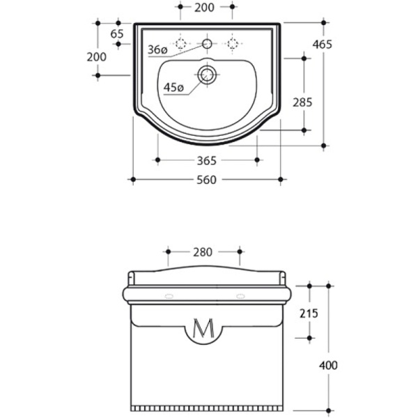 консоль под раковину migliore bella ml.bll-24.055.cr с решеткой