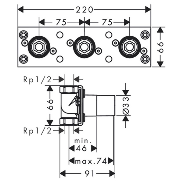внутренняя часть 1/2" axor 45442180