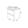 тумба с раковиной iddis edifice 60 edi60w0i95k подвесная белая
