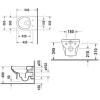 унитаз подвесной безободковый duravit durastyle 45620900a1, с сиденьем микролифт, цвет белый.