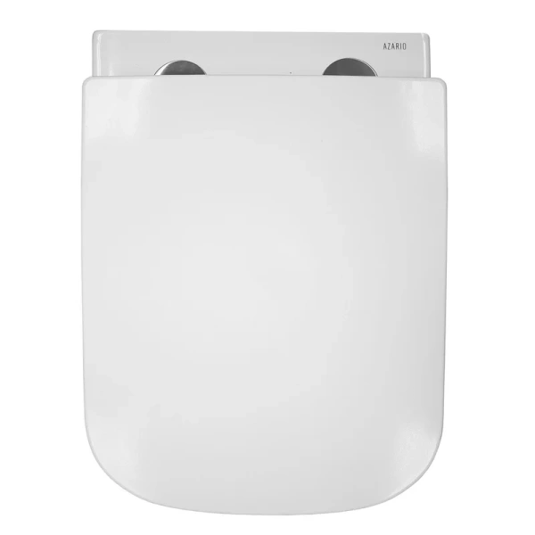 унитаз azario teramo az-0052-uq3 подвесной, безободковый, с сиденьем микролифт, слив "торнадо", 49х34х35 см, белый