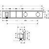 термостат для 2 потребителей hansgrohe rainselect 15355400
