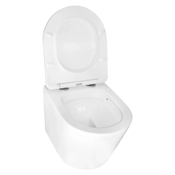 унитаз azario teramo az-0053 sp подвесной, безободковый, с сиденьем микролифт, 48x36.5x36 см, белый