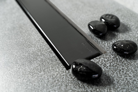 душевой канал 450 мм pestan confluo frameless black matte line 13701318 2 в 1 с основой под плитку