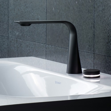 Смеситель для раковины Duravit D.1 D11100008046, чёрный, электронный с питанием от сети