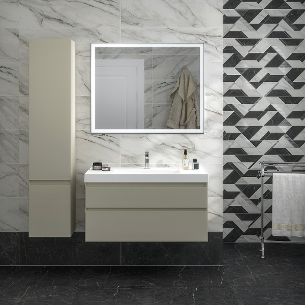 шкаф пенал kerama marazzi cubo 35 l cub.165lh\lim подвесной лимо матовый