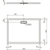 душевой поддон ideal standard ultraflat new t4483v3 120×90