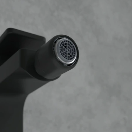 смеситель villeroy & boch architectura square tvb125001000k5 для биде, с донным клапаном, черный матовый