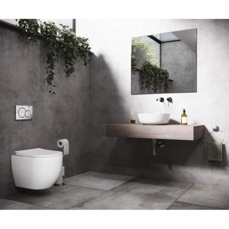 унитаз ceramicanova mia rimless cn1805 подвесной, с сиденьем микролифт, белая
