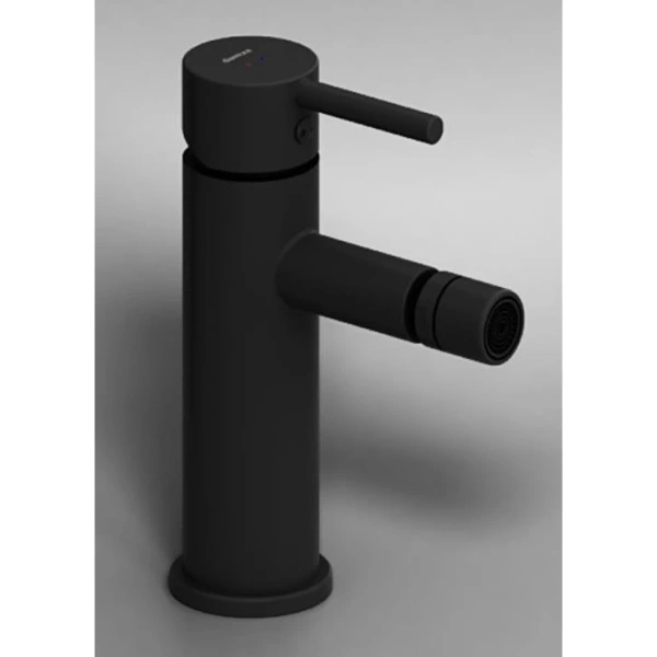 смеситель damixa scandinavian pure 360240300 для биде, с донным клапаном, черный матовый