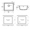 мойка кухонная point сидли 55 pn3007bg, светло-бежевый