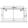 тумба белый 119,5 см jacob delafon rythmik eb1311-n18