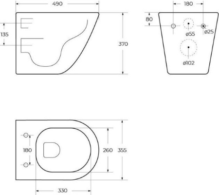 унитаз подвесной belbagno sfera-r bb046chr/bb870sc, с сиденьем микролифт, цвет белый