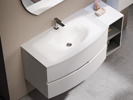 раковина накладная 101 cezares comfort 82416, белая