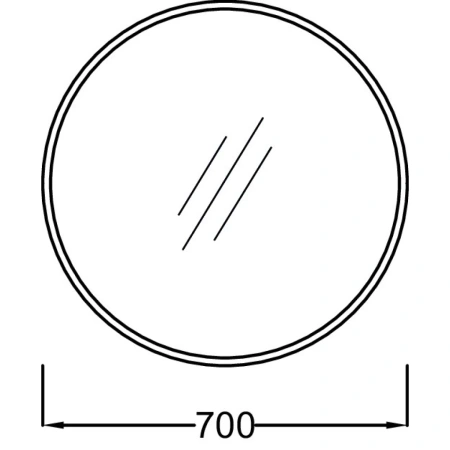 Зеркало круглое 70 см Jacob Delafon Odeon Rive Gauche EB1177-CPR, медь