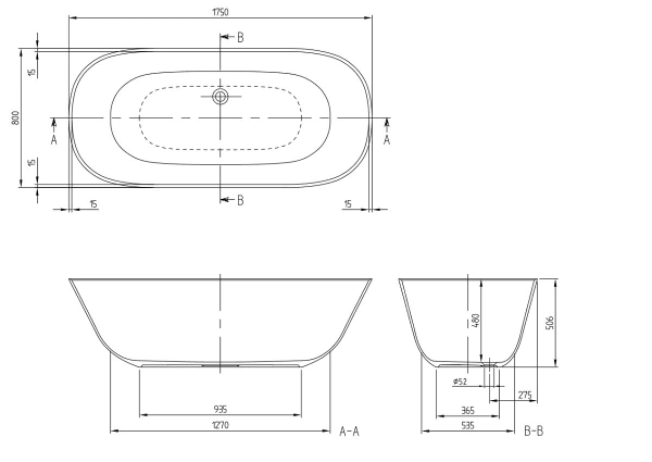 квариловая ванна villeroy & boch theano ubq175anh7f200v-01 175х80 см, цвет альпийский белый