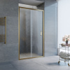 дверь для душевой кабины в нишу vegas glass zp 105 05 02 профиль бронза, стекло шиншилла