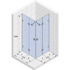 душевой уголок riho sz scandic nxt х207 87х87 l/p g001100120 (gx09092c0) профиль хром стекло прозрачное