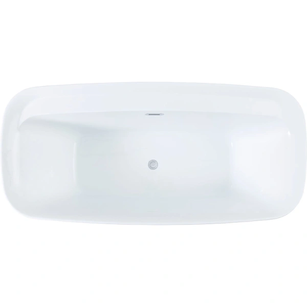 акриловая ванна aquanet fine 95778-mw-mb 170х78 см, код 00293080, цвет белый матовый / черный матовый.
