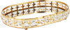 Подставка для предметов Kassatex Crystal Gold CRY-ELTRM-GD 30х23 см