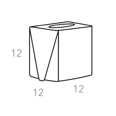 салфетница colombo design adj kleenex badj015-3009 настольная, 12x12хh12 см, бордо|коньяк